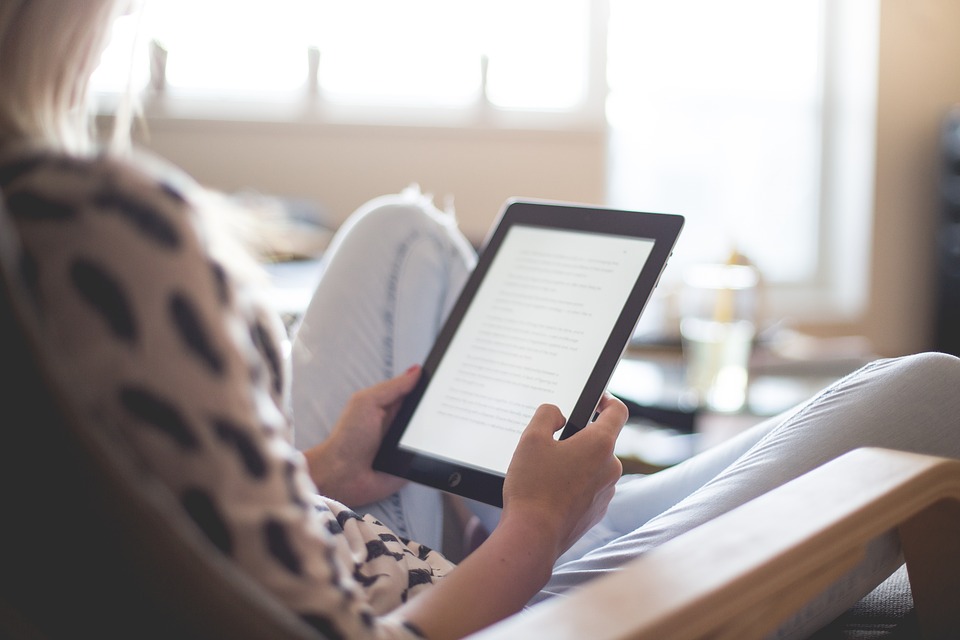 Reading on Tablet